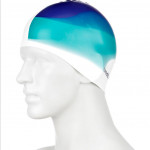 Speedo koupací čepice silicone cap modro bílá